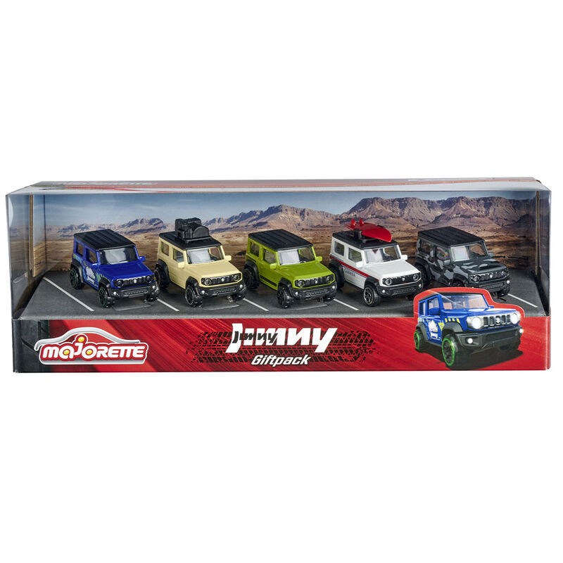 Blister 5 coches metal Suzuki Jimy 7,5cm