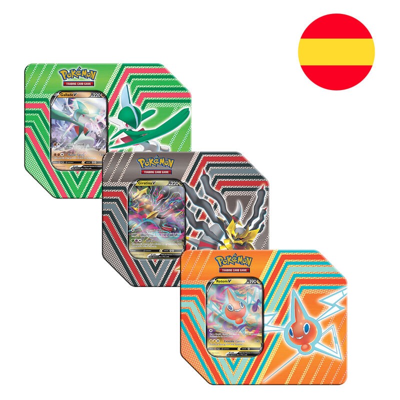 Lata juego cartas coleccionables Pokemon Español surtido