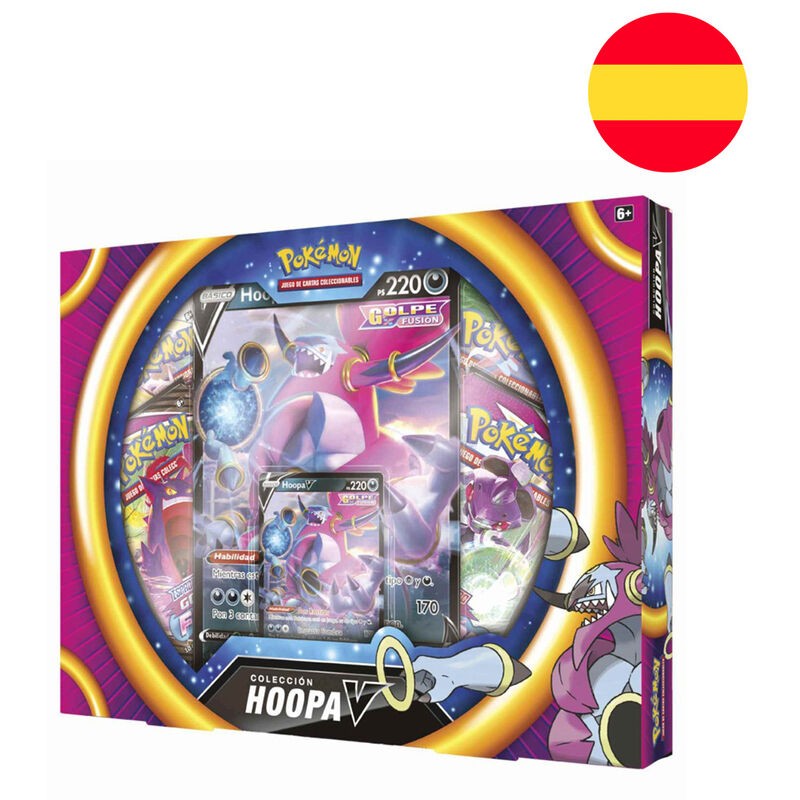 Blister juego cartas coleccionables Hoopa V Pokemon Español