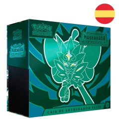 Estuche juego cartas coleccionables Mascarada Crepuscular Escarlata y Purpura Pokemon Español