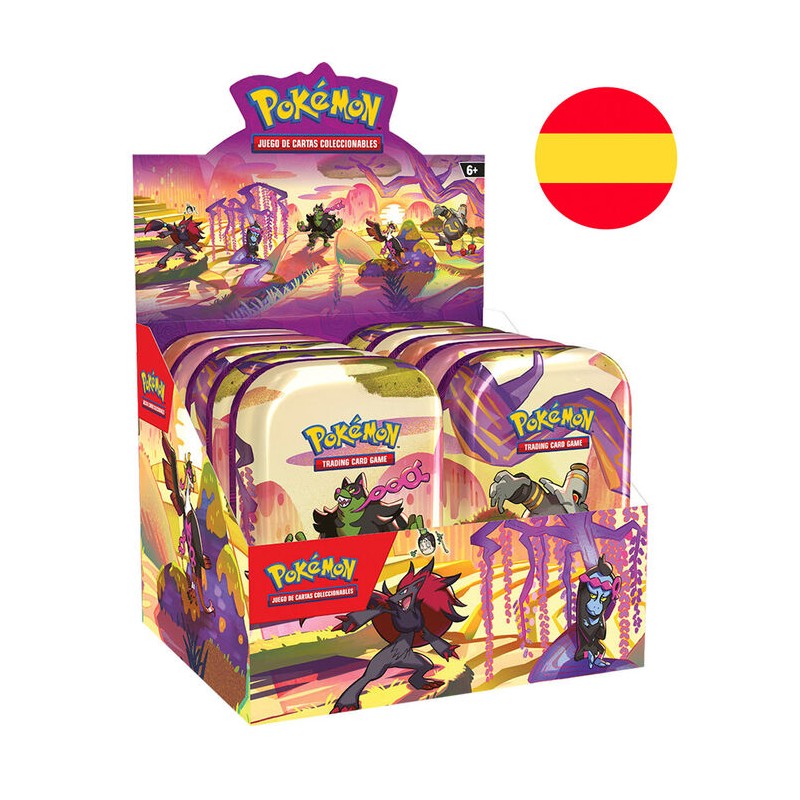 Mini lata juego cartas coleccionables SV6 Pokemon español surtido