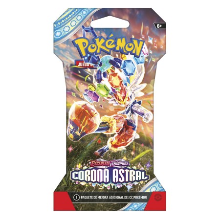 Sobre juego cartas coleccionables Corona Astral Escarlata & Purpura Pokemon español surtido