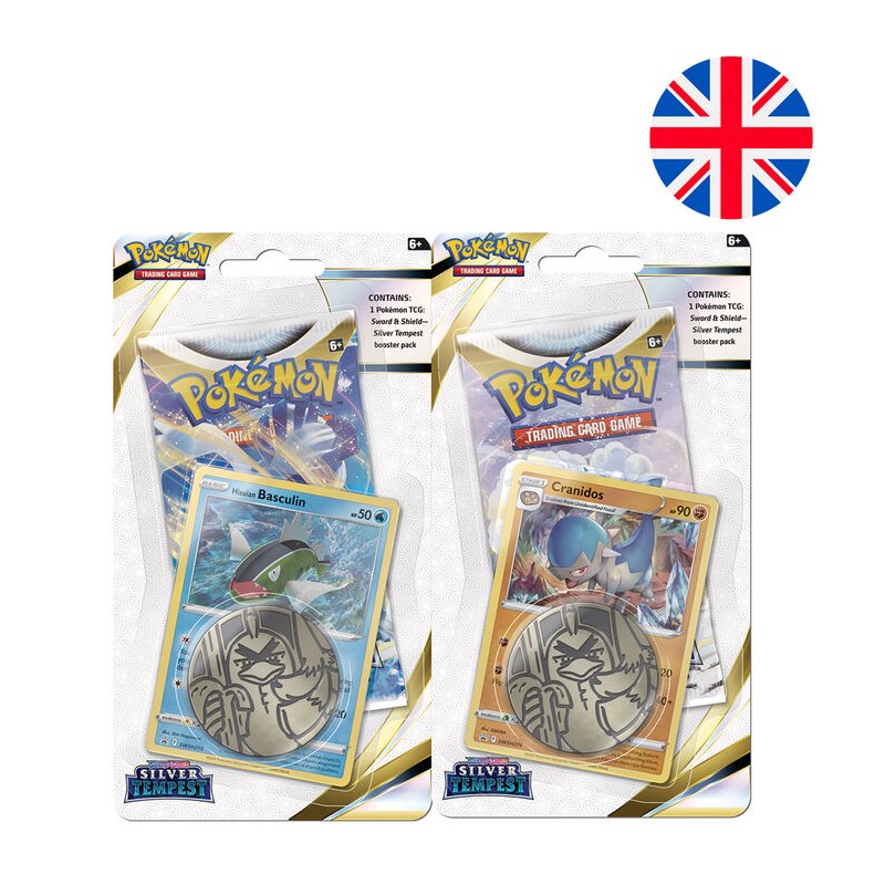 Blister juego cartas coleccionables Espada y Escudo Pokemon ingles surtido