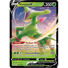 Blister juego cartas coleccinables Virizion VStar Pokemon ingles