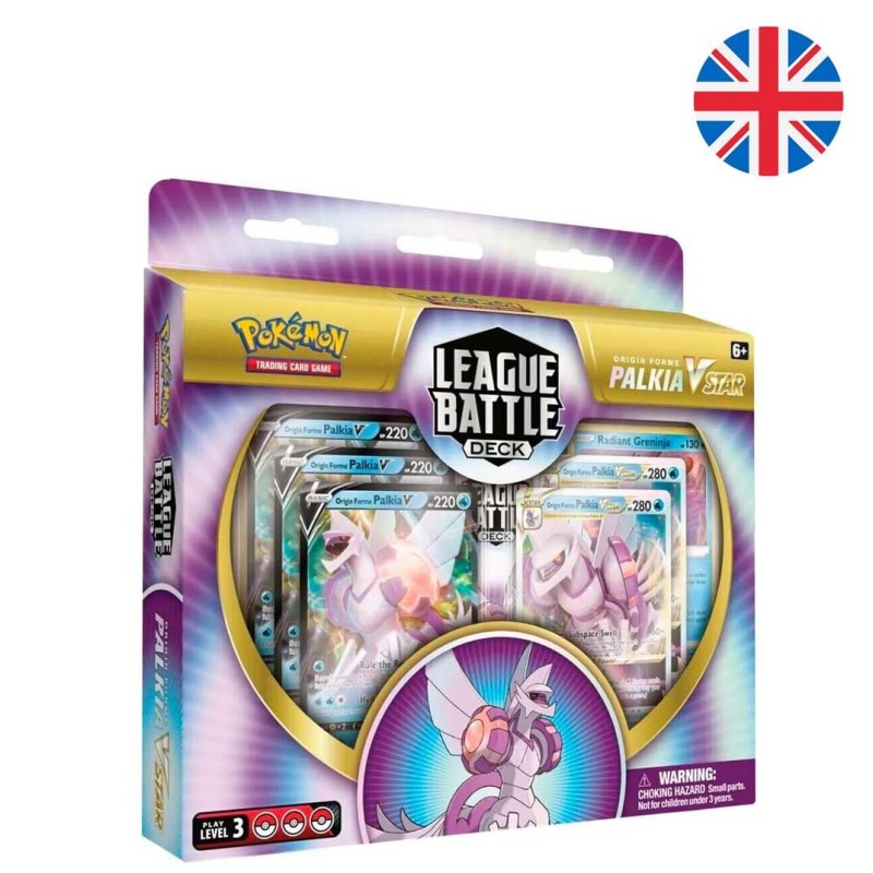 Blister juego cartas coleccionables Palkia Vstar League Battle Deck Pokemon ingles