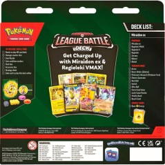 Blister juego cartas coleccionables Miraidon Ex League Battle Deck Pokemon ingles