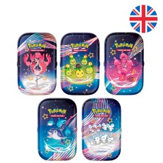 Mini lata juego cartas coleccionables Pokemon ingles