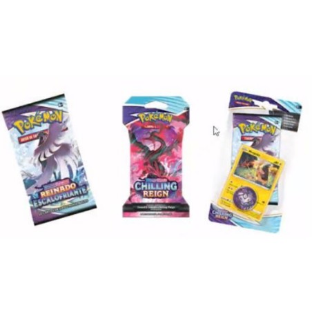 Pack 24 Sobres Cartas Coleccionables Espada y Escudo 12,5 Pokemon surtido español