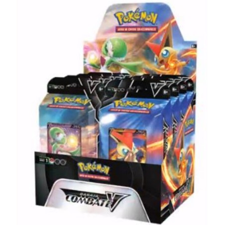 Expositor 8 Barajas juego cartas coleccionables V Cubierta de batalla Pokemon surtido español