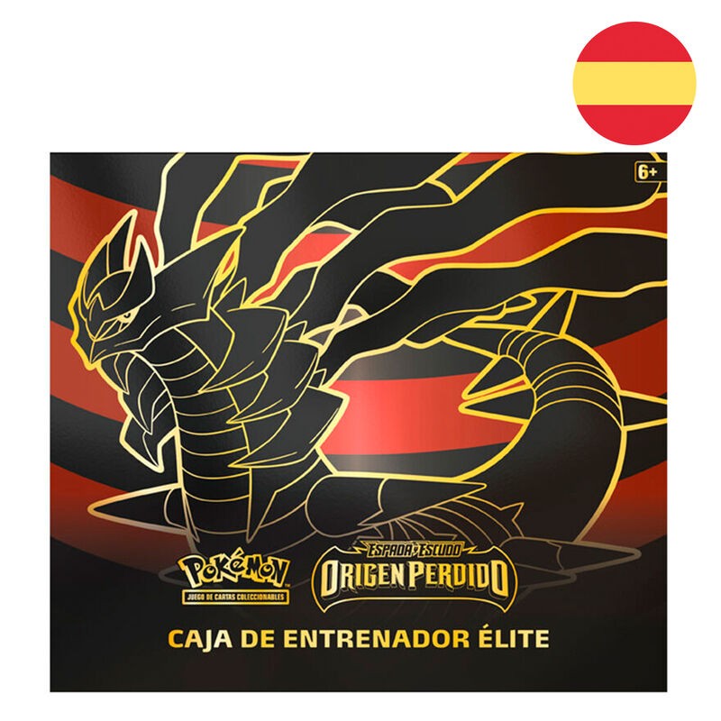 Estuche juego cartas coleccionables Entrenador Origen Perdido Elite Espada y Escudo Pokemon español