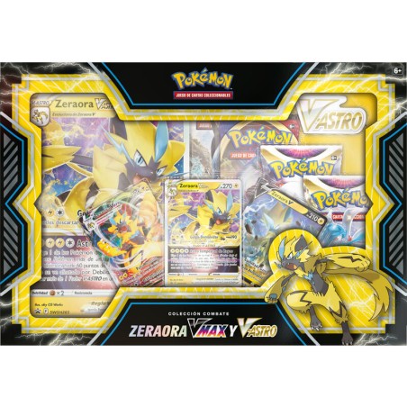 Pack 6 blisters Juego Cartas Coleccionables Deoxys Vmax & Zeraora Vmax Pokemon surtido español