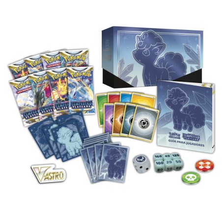 Estuche juego cartas coleccionables Entrenador Tempestad Plateada Espada y Escudo Pokemon español