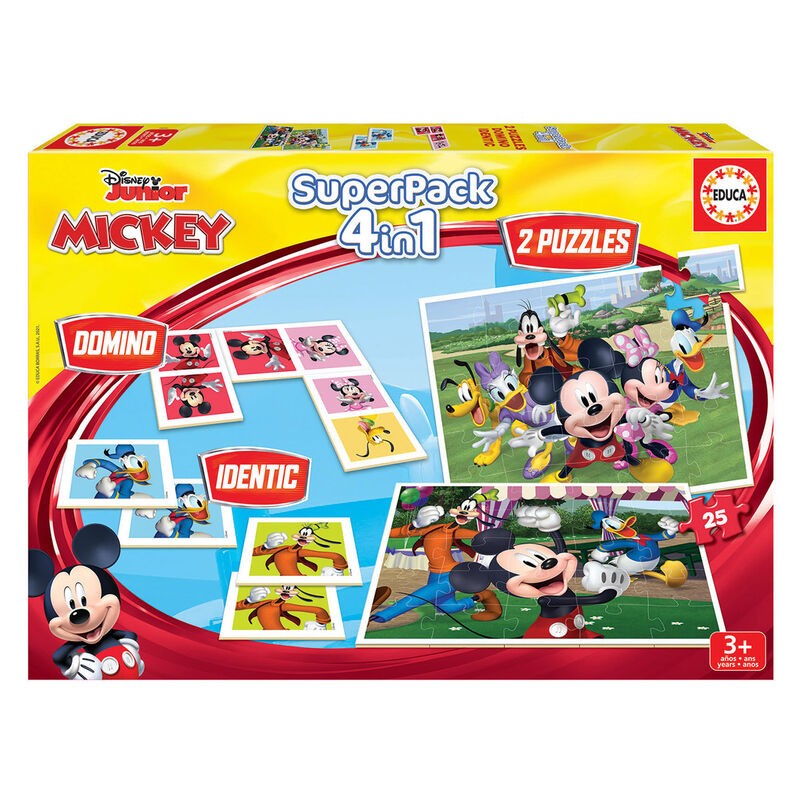 Super pack 4 en 1 Mickey and Friends Disney