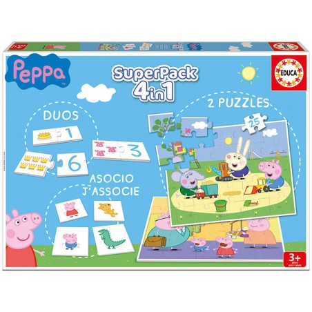 Super pack 4 en 1 Peppa Pig