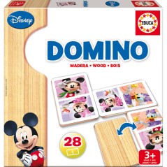 Juego Domino Mickey Minnie Disney madera