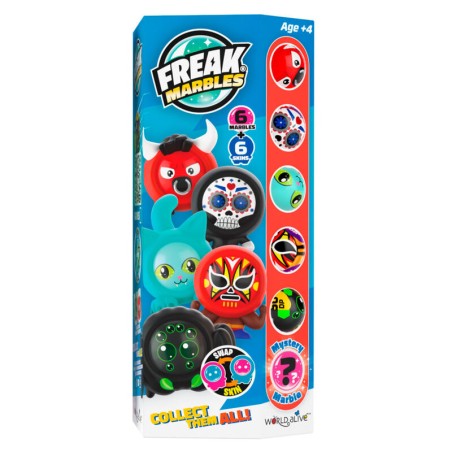 Set 6 Canicas + Skin - Freak Marbles surtido