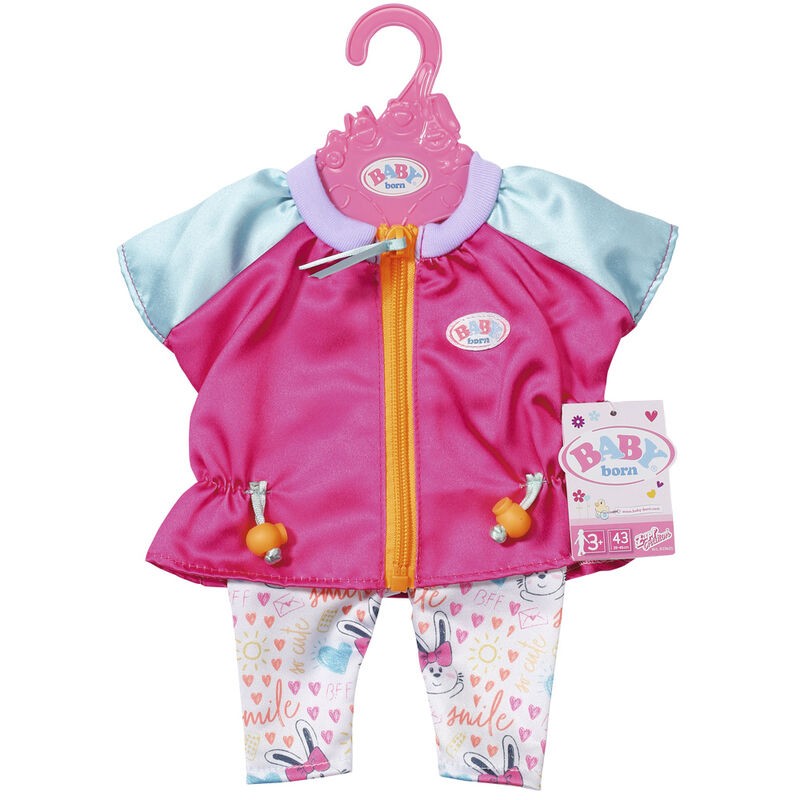 Look conjunto casual rosa BABY born 43cm