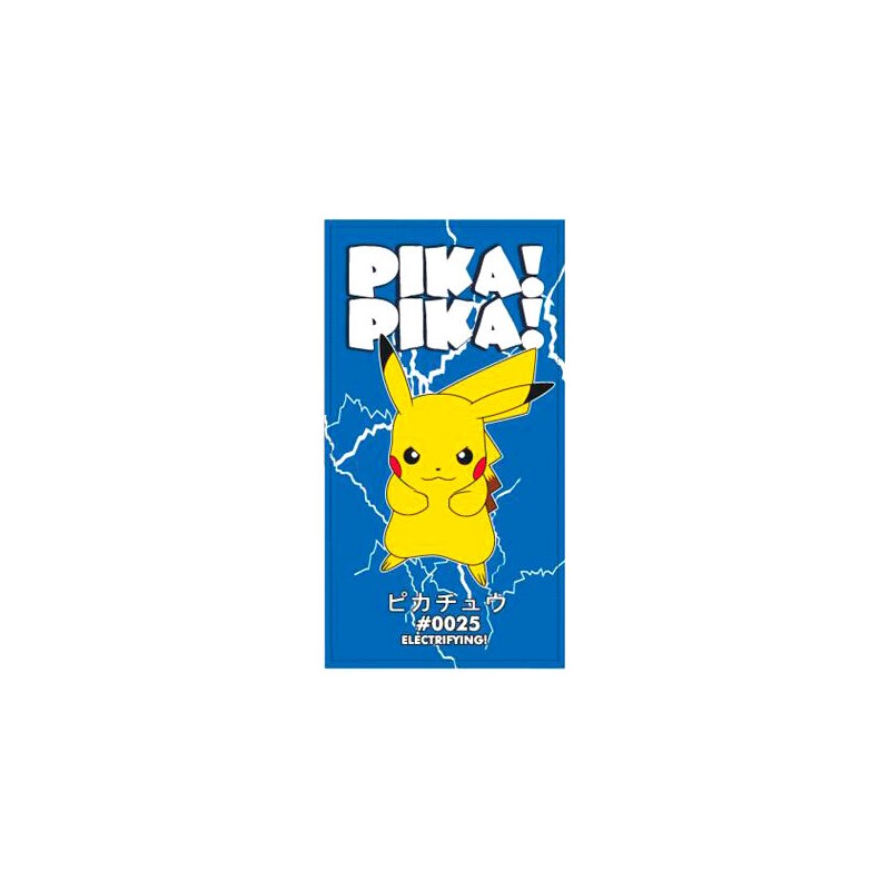 Toalla Pikachu Pokemon microfibra