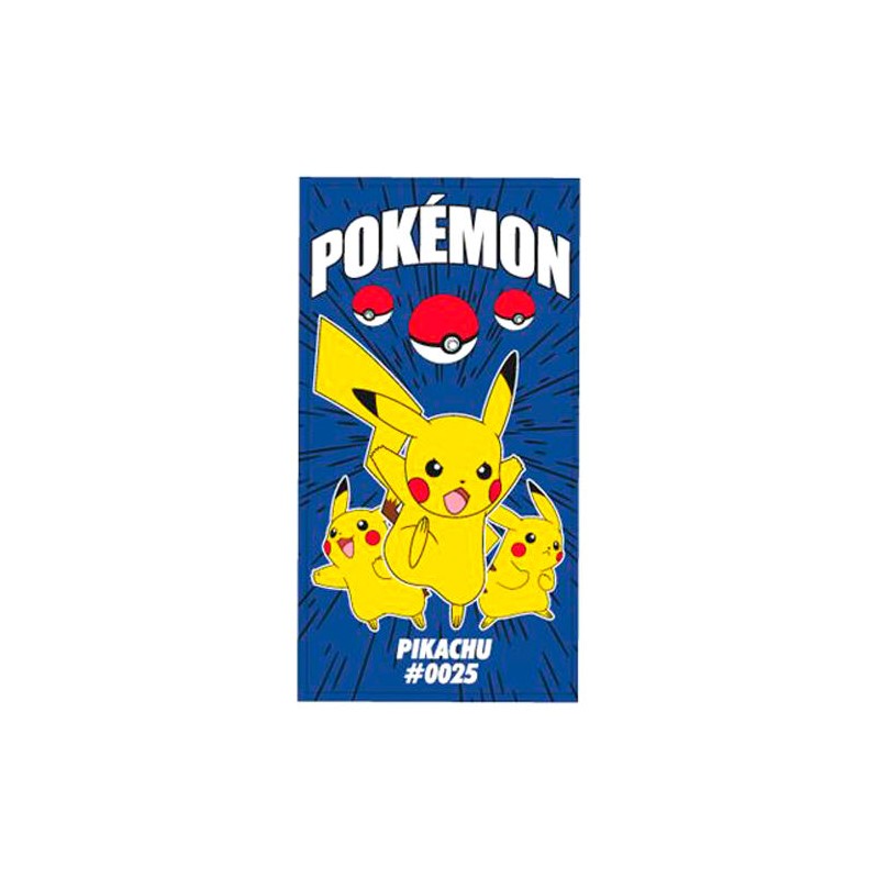 Toalla Pikachu Pokemon microfibra