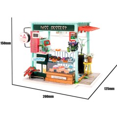 Puzzle 3D casa miniatura Ice Cream Station