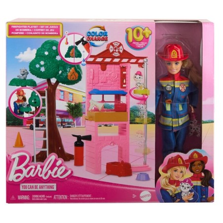 Muñeca Bombera estacion de bomberos Barbie