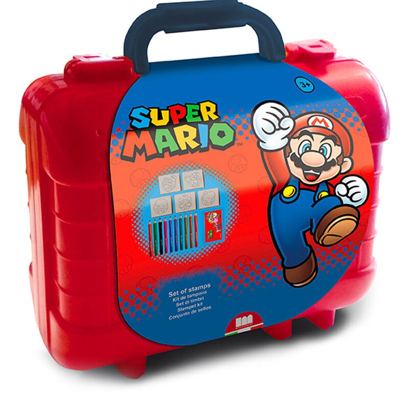 Maletin papeleria Super Mario Bros 19pzs