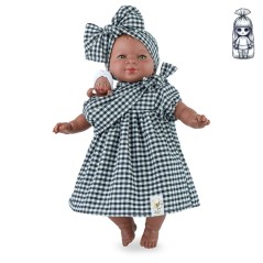 Muñeca Maria Con bebé Vichy Classic 45cm