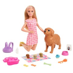 Muñeca y Cachorros Barbie