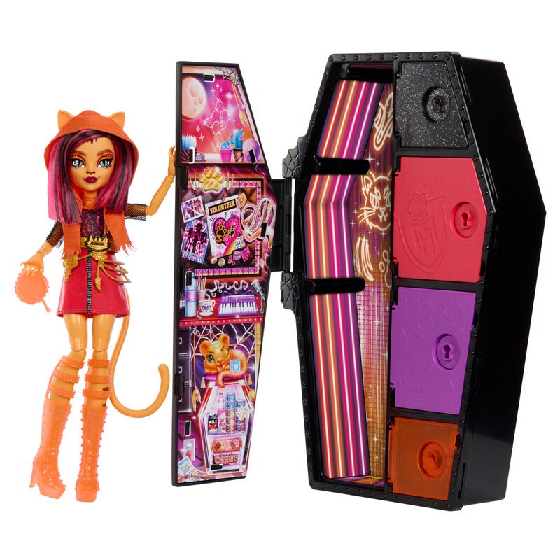 Muñeca Toralei Skullmate Secrets Neon Frights Monster High 25cm