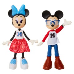 Blister 2 muñecas Minnie and Mickey Mouse 24cm