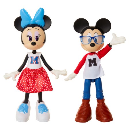 Blister 2 muñecas Minnie and Mickey Mouse 24cm