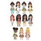 Muñeca con purpurina Princesas Disney 8cm surtido