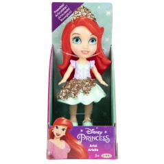 Muñeca con purpurina Princesas Disney 8cm surtido