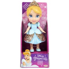 Muñeca con purpurina Princesas Disney 8cm surtido