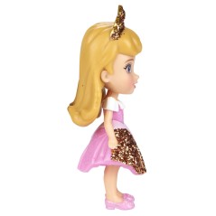 Muñeca con purpurina Princesas Disney 8cm surtido