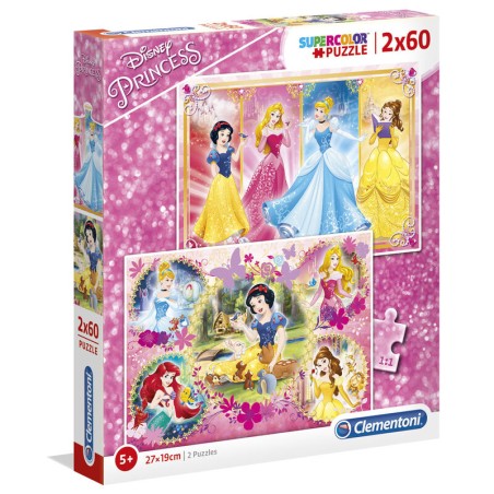 Puzzle Princesas Disney 2x60pzs