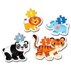 Puzzle My First Puzzle Wild Animals 3-6-9-12pzs