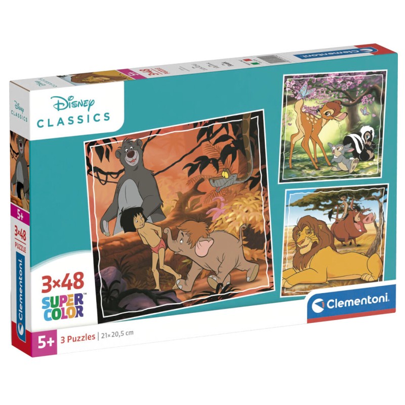 Puzzle Classics Disney 3x48pzs