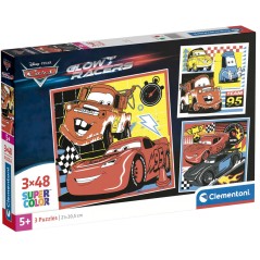 Puzzle Cars Disney 3x48pzs