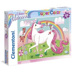 Puzzle Unicornios 104pzs