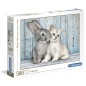 Puzzle Gato y Conejo 500pzs