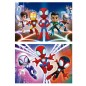 Puzzle Spidey Amazing Friends Marvel madera 2x16pzs