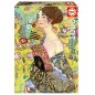 Puzzle Dama con Abanico, Gustav Klimt 1000pzs