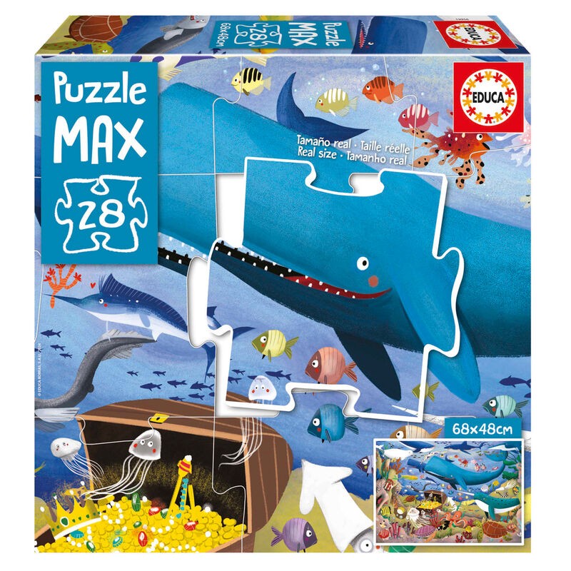 Puzzle Max Animales Bajo el Mar 28pzs