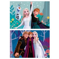 Puzzle Frozen Disney madera 2x25pzs