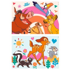 Puzzle Animals Disney madera 2x16pzs