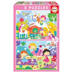 Puzzle Mundo de Fantasia 2x48pzs