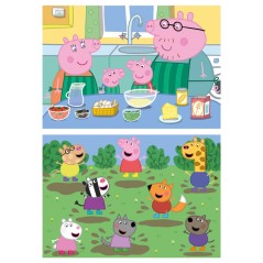 Puzzle Peppa Pig madera 2x25pzs