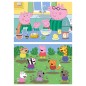 Puzzle Peppa Pig madera 2x25pzs