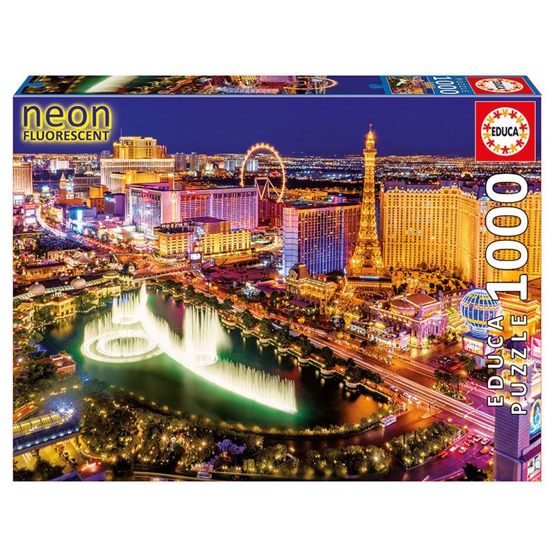 Puzzle neon Las Vegas 1000pzs